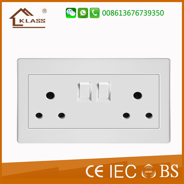 Double 15A switched socket KB12-051